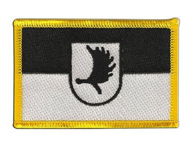 Aufnäher Patch Flagge Ostpreußen Landsmannschaft - 8 x 6 cm von Flaggenfritze