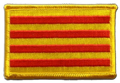 Aufnäher Patch Flagge Spanien Katalonien - 8 x 6 cm von Flaggenfritze