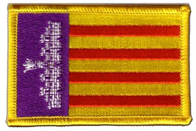 Aufnäher Patch Flagge Spanien Mallorca - 8 x 6 cm von Digni