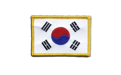 Aufnäher Patch Flagge Südkorea - 8 x 6 cm von Digni