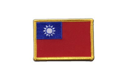 Aufnäher Patch Flagge Taiwan - 8 x 6 cm von Flaggenfritze