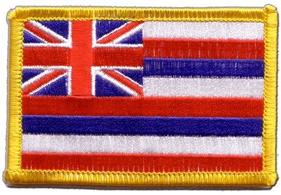 Aufnäher Patch Flagge USA Hawaii - 8 x 6 cm von Flaggenfritze