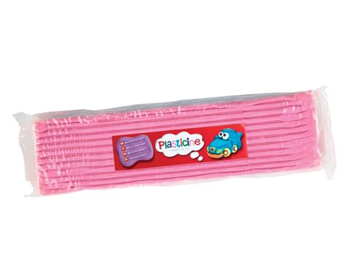 Plasticine One Color Slab 400g - Pink #22, Modelliermasse für professionelle Animatoren und Modellbauer, einfach zu formen und zu formen, Skulpturen, Modelle und Stop-Motion-Animationen zu machen von Plasticine