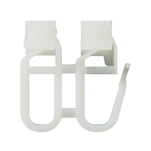 Flairdeco Faltengleiter mit Schleuderwagen, Plastik, Weiß, 4 Stück Flairdeco Faltengleiter mit Schleuderwagen, Plastik, Weiß, 4 Stück von Flairdeco