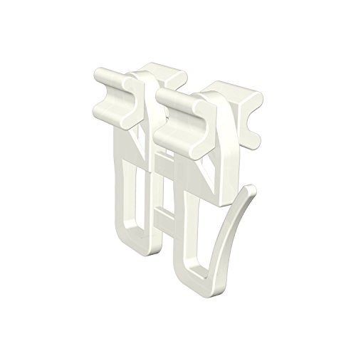 Flairdeco Faltengleiter mit Schleuderwagen, Plastik, Weiß, 8 Stück Flairdeco Faltengleiter mit Schleuderwagen, Plastik, Weiß, 8 Stück von Flairdeco