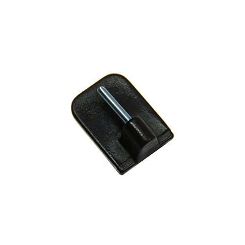 Flairdeco Klebehaken mit Metallstift für Vitragestangen, Plastik, Braun, 4 Stück von Flairdeco