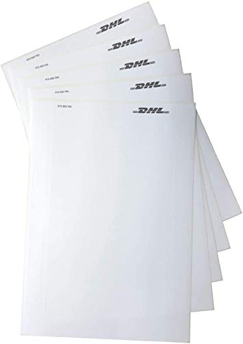 DHL Paketaufkleber 1000 Stück für Laserdrucker Versandaufkleber Versandetiketten selbstklebend weiß | Etikettenformat: 103,4 mm x 207,95 mm | DIN C5 Umschlag | von Flairlux