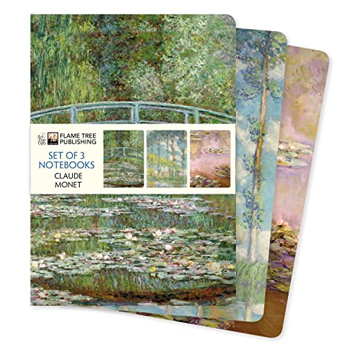 Dreier Set DIN-A5-Format-Notizbücher: Claude Monet: Unser beliebten DIN-A5-Format-Notizbücher im 3er-Pack mit flexiblen, künstlerisch gestalteten ... (3er-Sets DIN-A5-Format-Notizbücher) von Flame Tree Gift