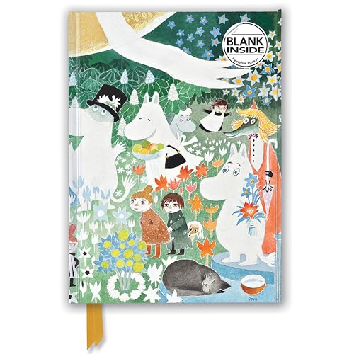 Moomin: Dangerous Journey (Foiled Blank Journal) (Flame Tree Blank Notebooks): Unser hochwertiges Blankbook mit festem, künstlerisch geprägtem Einband (Premium Notizbuch DIN A 5 mit Magnetverschluss) von Flame Tree Gift