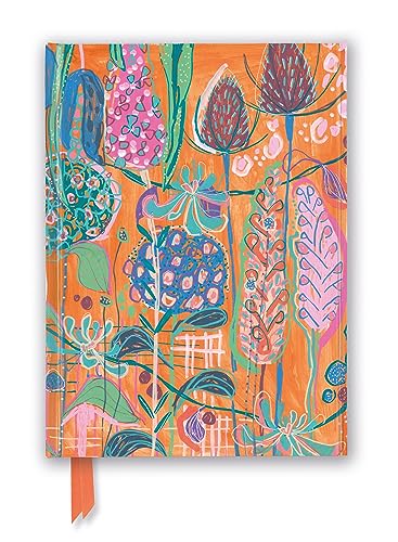 Premium Notizbuch DIN A5: Lucy Innes Williams, Orangfarbene Hortensien: Unser hochwertiges, liniertes Blankbook mit festem, künstlerisch geprägtem ... Notizbuch DIN A 5 mit Magnetverschluss) von Flame Tree Gift