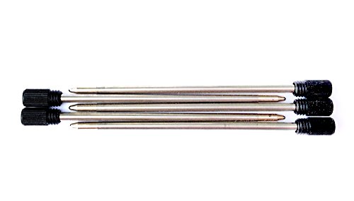 5x Ersatzminen für Kugelschreiber schwarze Tinte, D1 mini Kugelschreiberminen, (Länge 67mm Durchmesser 2mm) pen refills Kuli Minen von Flamingshop Minen