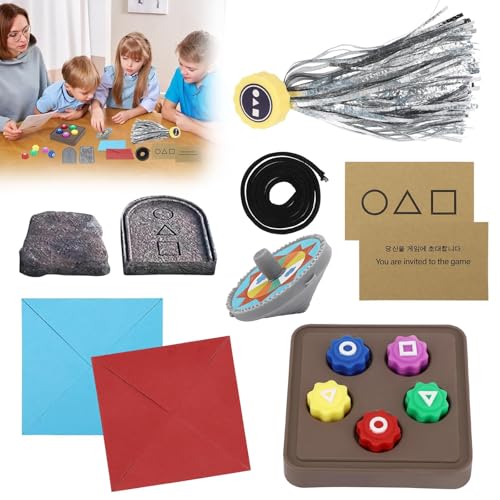 Flanliy Squid 2 Gonggi Korean Game, Klassischer Hand Auge Koordinationsspaß Gonggi Spiel, Gonggi Jack Stein Traditionelles Koreanisches Spiel Set, für Kinder und Erwachsene von Flanliy