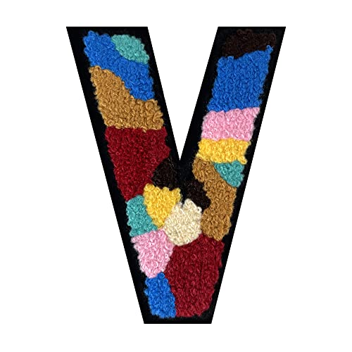 1 x mehrfarbiger Buchstabenaufnäher zum Aufbügeln, Alphabet für Kleidung, Rucksäcke, Hüte, DIY-Projekte, personalisierte Anpassung, langlebig und einfach zu bedienen, Baumwolle und Kunststoff, 1 Stück von FlashMind