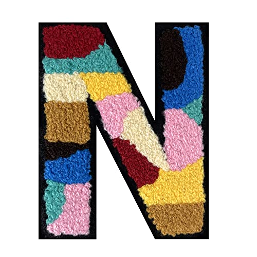 1 x mehrfarbiger Buchstabenaufnäher zum Aufbügeln, Alphabet für Kleidung, Rucksäcke, Hüte, DIY-Projekte, personalisierte Anpassung, langlebig und einfach zu bedienen, Baumwolle und Kunststoff, 1 Stück von FlashMind