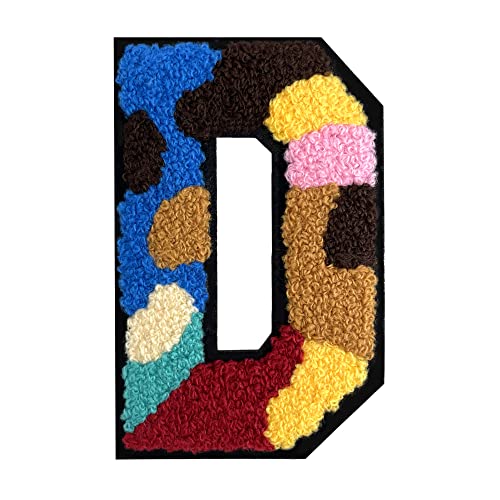 1 x mehrfarbiger Buchstabenaufnäher zum Aufbügeln, Alphabet für Kleidung, Rucksäcke, Hüte, DIY-Projekte, personalisierte Anpassung, langlebig und einfach zu bedienen, Baumwolle und Kunststoff, 1 Stück von FlashMind