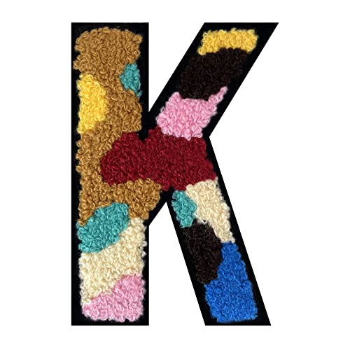 1 x mehrfarbiger Buchstabenaufnäher zum Aufbügeln, Alphabet für Kleidung, Rucksäcke, Hüte, DIY-Projekte, personalisierte Anpassung, langlebig und einfach zu bedienen, Baumwolle und Kunststoff, 1 Stück von FlashMind