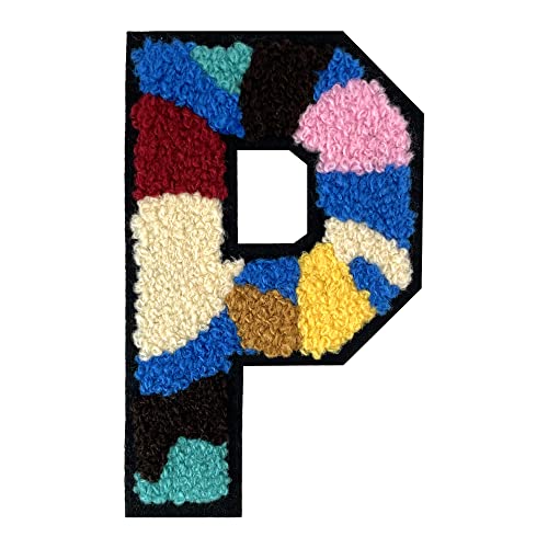1 x mehrfarbiger Buchstabenaufnäher zum Aufbügeln, Alphabet für Kleidung, Rucksäcke, Hüte, DIY-Projekte, personalisierte Anpassung, langlebig und einfach zu bedienen, Baumwolle und Kunststoff, 1 Stück von FlashMind