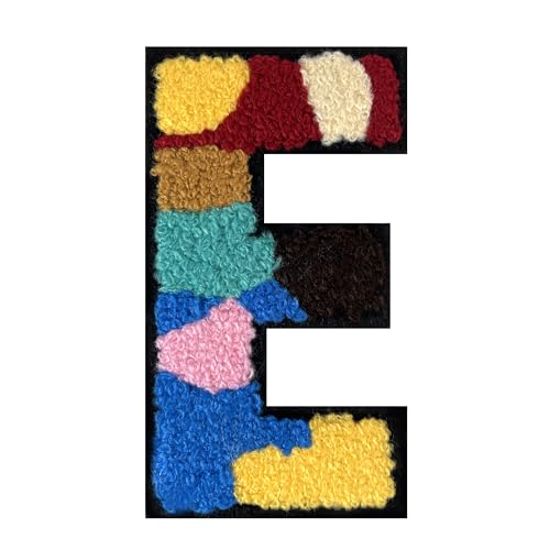 1 x mehrfarbiger Buchstabenaufnäher zum Aufbügeln, Alphabet für Kleidung, Rucksäcke, Hüte, DIY-Projekte, personalisierte Anpassung, langlebig und einfach zu bedienen, Baumwolle und Kunststoff, 1 Stück von FlashMind