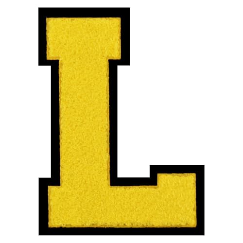 15,2 cm große Buchstaben zum Aufbügeln auf Chenille, Buchstabenaufnäher für Kleidung, Briefmann, Jacken, Hoodies/Hemden/Jeans, Größe L 15,2 cm große Buchstaben zum Aufbügeln auf Chenille, Buchstabenaufnäher für Kleidung, Briefmann, Jacken, Hoodies/Hemden/Jeans, Größe L von FlashMind