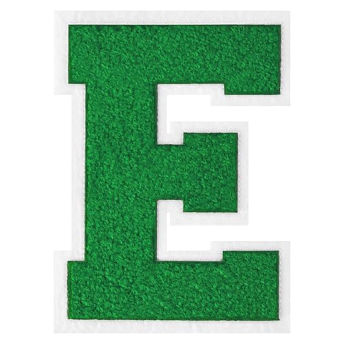15,2 cm große Varsity-Buchstaben-Flicken zum Aufbügeln auf Chenille, Buchstabenaufnäher für Kleidung, Letterman, Jacken, Hoodies, Hemden, Jeans, E 15,2 cm große Varsity-Buchstaben-Flicken zum Aufbügeln auf Chenille, Buchstabenaufnäher für Kleidung, Letterman, Jacken, Hoodies, Hemden, Jeans, E von FlashMind