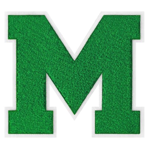 15,2 cm große Varsity-Buchstaben-Flicken zum Aufbügeln auf Chenille, Buchstabenaufnäher für Kleidung, Letterman, Jacken, Hoodies, Hemden, Jeans, Größe M 15,2 cm große Varsity-Buchstaben-Flicken zum Aufbügeln auf Chenille, Buchstabenaufnäher für Kleidung, Letterman, Jacken, Hoodies, Hemden, Jeans, Größe M von FlashMind