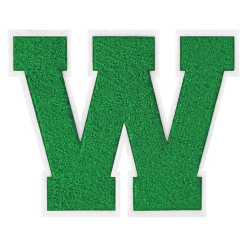 15,2 cm große Varsity-Buchstaben-Flicken zum Aufbügeln auf Chenille, Buchstabenaufnäher für Kleidung, Letterman, Jacken, Hoodies, Hemden, Jeans, W 15,2 cm große Varsity-Buchstaben-Flicken zum Aufbügeln auf Chenille, Buchstabenaufnäher für Kleidung, Letterman, Jacken, Hoodies, Hemden, Jeans, W von FlashMind