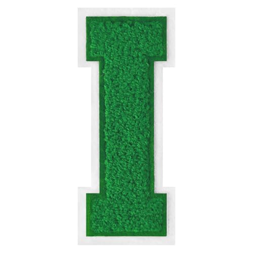 FlashMind Varsity Letter Patches zum Aufbügeln, Chenille, Buchstabenaufnäher für Kleidung, Letterman, Jacken, Hoodies, Hemden, Jeans, 11,4 cm, Grün FlashMind Varsity Letter Patches zum Aufbügeln, Chenille, Buchstabenaufnäher für Kleidung, Letterman, Jacken, Hoodies, Hemden, Jeans, 11,4 cm, Grün von FlashMind