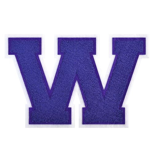 FlashMind Varsity Letter Patches zum Aufbügeln, Chenille, Buchstabenaufnäher für Kleidung, Letterman, Jacken, Hoodies, Hemden, Jeans, 11,4 cm, Violett FlashMind Varsity Letter Patches zum Aufbügeln, Chenille, Buchstabenaufnäher für Kleidung, Letterman, Jacken, Hoodies, Hemden, Jeans, 11,4 cm, Violett von FlashMind