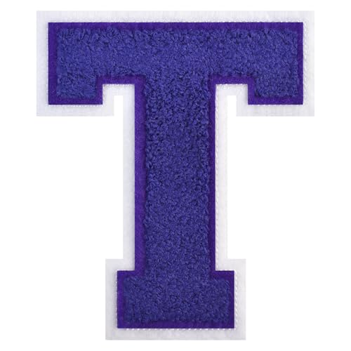 FlashMind Varsity Letter Patches zum Aufbügeln, Chenille, Buchstabenaufnäher für Kleidung, Letterman, Jacken, Hoodies, Hemden, Jeans, 11,4 cm, Violett FlashMind Varsity Letter Patches zum Aufbügeln, Chenille, Buchstabenaufnäher für Kleidung, Letterman, Jacken, Hoodies, Hemden, Jeans, 11,4 cm, Violett von FlashMind