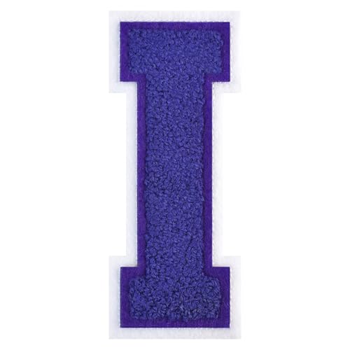FlashMind Varsity Letter Patches zum Aufbügeln, Chenille, Buchstabenaufnäher für Kleidung, Letterman, Jacken, Hoodies, Hemden, Jeans, 11,4 cm, Violett FlashMind Varsity Letter Patches zum Aufbügeln, Chenille, Buchstabenaufnäher für Kleidung, Letterman, Jacken, Hoodies, Hemden, Jeans, 11,4 cm, Violett von FlashMind