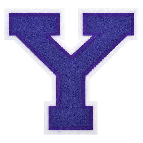 FlashMind Varsity Letter Patches zum Aufbügeln, Chenille, Buchstabenaufnäher für Kleidung, Letterman, Jacken, Hoodies, Hemden, Jeans, 11,4 cm, Violett FlashMind Varsity Letter Patches zum Aufbügeln, Chenille, Buchstabenaufnäher für Kleidung, Letterman, Jacken, Hoodies, Hemden, Jeans, 11,4 cm, Violett von FlashMind