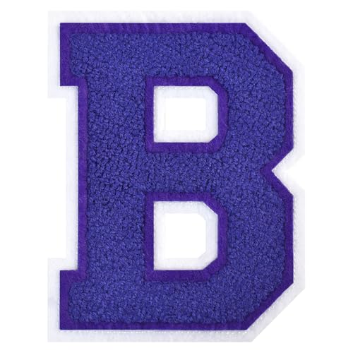 FlashMind Varsity Letter Patches zum Aufbügeln, Chenille, Buchstabenaufnäher für Kleidung, Letterman, Jacken, Hoodies, Hemden, Jeans, 11,4 cm, Violett FlashMind Varsity Letter Patches zum Aufbügeln, Chenille, Buchstabenaufnäher für Kleidung, Letterman, Jacken, Hoodies, Hemden, Jeans, 11,4 cm, Violett von FlashMind
