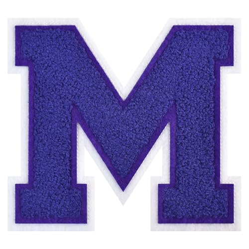 FlashMind Varsity Letter Patches zum Aufbügeln, Chenille, Buchstabenaufnäher für Kleidung, Letterman, Jacken, Hoodies, Hemden, Jeans, Größe M FlashMind Varsity Letter Patches zum Aufbügeln, Chenille, Buchstabenaufnäher für Kleidung, Letterman, Jacken, Hoodies, Hemden, Jeans, Größe M von FlashMind