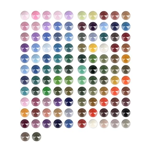 Diamant-Malerei-Perlen, 110 Farben, 22200 Stück, 5D, runde Bohrer, Edelstein für Diamantkunst, Bastelzubehör, Farbcodes 3688 bis 5200 von Flatro