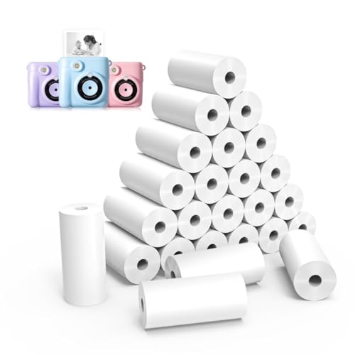 Thermopapier für Kinderkamera – 30 Rollen Thermopapier – 57mm x 25mm Thermo Druckerpapier – Nachfüllpapier für Kinderkamera Sofortdruckkamera Thermopapier für Kinderkamera – 30 Rollen Thermopapier – 57mm x 25mm Thermo Druckerpapier – Nachfüllpapier für Kinderkamera Sofortdruckkamera von Flearitzo
