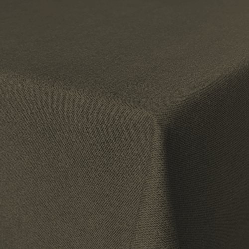 Beschichtete Baumwolle Tischdecke, schmutz- und wasserabweisend, abwaschbar, dunkelbraun, 100 x 140cm (Größe und Farbe wählbar) von Fleckabweisende Qualitätsstoffe