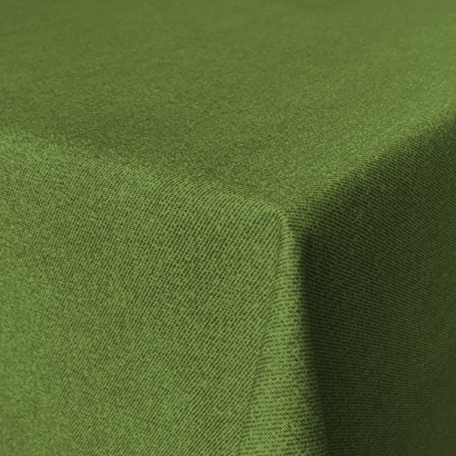 Beschichtete Baumwolle Tischdecke, schmutz- und wasserabweisend, abwaschbar, grün, 120 x 140cm (Größe und Farbe wählbar) von Fleckabweisende Qualitätsstoffe