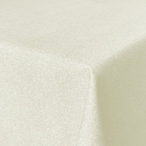 Beschichtete Baumwolle Tischdecke, schmutz- und wasserabweisend, abwaschbar, hellbeige, 90 x 140cm (Größe und Farbe wählbar) von Fleckabweisende Qualitätsstoffe