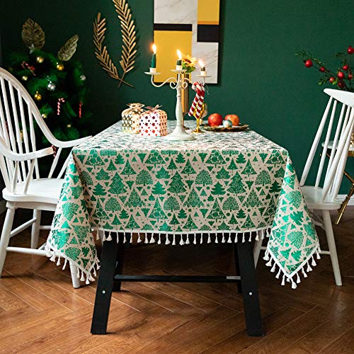 Flei Tabletop Protector 140x220cm, Dekorative Tischdecke, Abwaschbar Hitzebeständig Feuchtigkeitsbeständig, Party,Urlaub,Abendessen - Grün Flei Tabletop Protector 140x220cm, Dekorative Tischdecke, Abwaschbar Hitzebeständig Feuchtigkeitsbeständig, Party,Urlaub,Abendessen - Grün von Flei