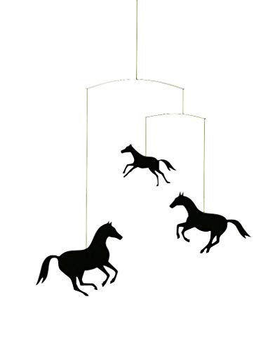 Flensted f118 Horses Mobile, Stahl, schwarz, 44x48cm Flensted f118 Horses Mobile, Stahl, schwarz, 44x48cm von Flensted Mobiles