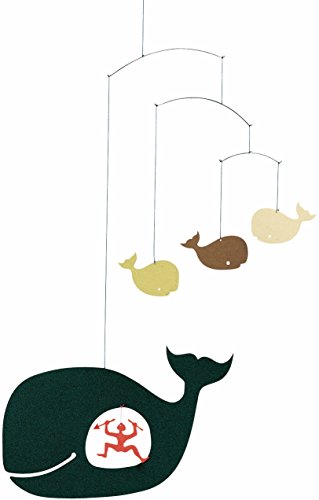 Flensted Mobiles 096 Jonah and The Whale Mobile, Mehrfarbig, 40x38cm von Flensted Mobiles