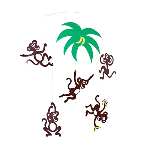Flensted Mobiles 102 Monkey Tree Mobile, Mehrfarbig, 58x50 cm Flensted Mobiles 102 Monkey Tree Mobile, Mehrfarbig, 58x50 cm von Flensted Mobiles