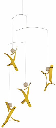 Flensted Mobiles 151g Free Mind, Yellow Mobiles, Gelb, 65cm von Flensted Mobiles