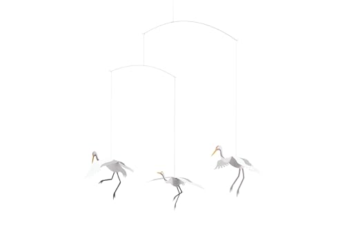 Flensted Mobiles f120 - Kranich - Tanzende Kraniche - Mobile - Windspiel - 45 x 45 cm von Flensted Mobiles