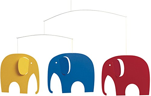 Flensted Mobiles f071 Elephant Party yellow, blue, red 35x63cm Flensted Mobiles f071 Elephant Party yellow, blue, red 35x63cm von Flensted Mobiles