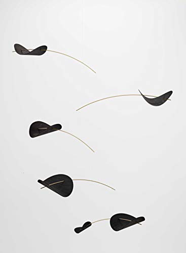 Flensted Drifting Clouds, Black Mobiles, Folie, Schwarz, 80cm von Flensted Mobiles