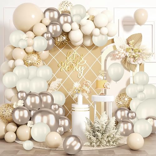Geburtstagsdeko 106 Stück, Luftballons Geburtstag Cremegelb Girlande, Größen 18 12 10 5 Zoll Ballons Festival Party Deko, Latex Ballongirlande Deko, Hochzeit Ballonbogen, Baby Shower Deko Geburtstagsdeko 106 Stück, Luftballons Geburtstag Cremegelb Girlande, Größen 18 12 10 5 Zoll Ballons Festival Party Deko, Latex Ballongirlande Deko, Hochzeit Ballonbogen, Baby Shower Deko von Fletorin
