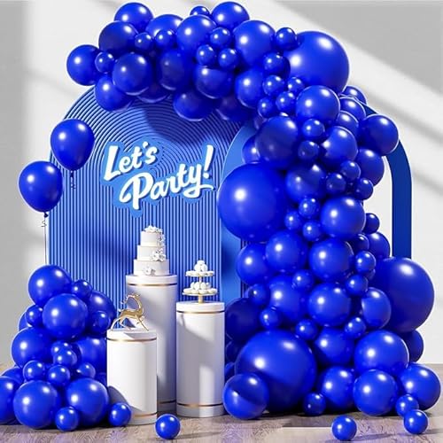 Geburtstagsdeko 107 Stück, Luftballons Geburtstag Dunkelblau Girlande, Größen 18 12 10 5 Zoll Ballons Festival Party Deko, Latex Ballongirlande Deko, Hochzeit Ballonbogen, Baby Shower Deko Geburtstagsdeko 107 Stück, Luftballons Geburtstag Dunkelblau Girlande, Größen 18 12 10 5 Zoll Ballons Festival Party Deko, Latex Ballongirlande Deko, Hochzeit Ballonbogen, Baby Shower Deko von Fletorin