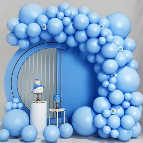 Geburtstagsdeko 107 Stück, Luftballons Geburtstag Macaron Blau Girlande, Größen 18 12 10 5 Zoll Ballons Festival Party Deko, Latex Ballongirlande Deko, Hochzeit Ballonbogen, Baby Shower Deko Geburtstagsdeko 107 Stück, Luftballons Geburtstag Macaron Blau Girlande, Größen 18 12 10 5 Zoll Ballons Festival Party Deko, Latex Ballongirlande Deko, Hochzeit Ballonbogen, Baby Shower Deko von Fletorin