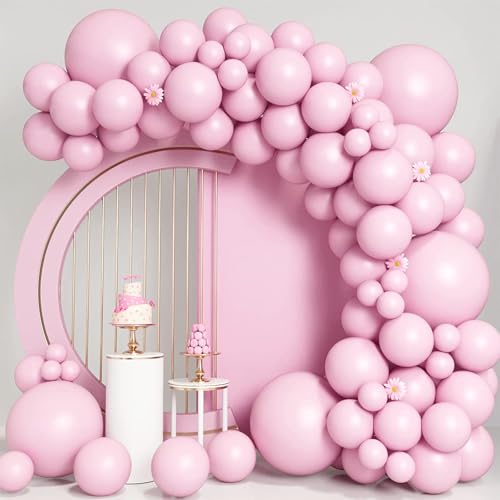 Geburtstagsdeko 107 Stück, Luftballons Geburtstag Makronenrosa Girlande, Größen 18 12 10 5 Zoll Ballons Festival Party Deko, Latex Ballongirlande Deko, Hochzeit Ballonbogen, Baby Shower Deko Geburtstagsdeko 107 Stück, Luftballons Geburtstag Makronenrosa Girlande, Größen 18 12 10 5 Zoll Ballons Festival Party Deko, Latex Ballongirlande Deko, Hochzeit Ballonbogen, Baby Shower Deko von Fletorin